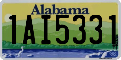 AL license plate 1AI5331