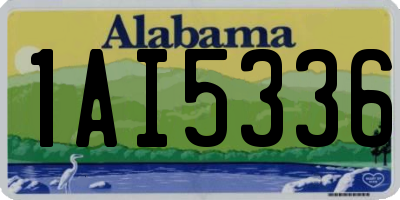 AL license plate 1AI5336