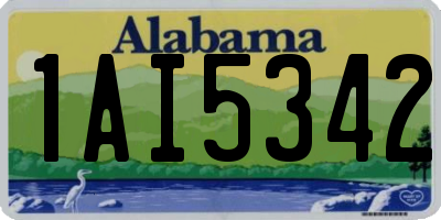 AL license plate 1AI5342