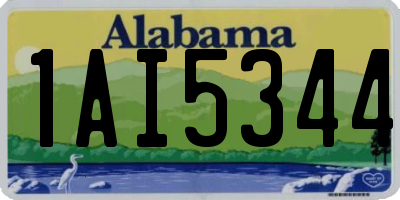 AL license plate 1AI5344