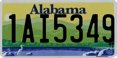 AL license plate 1AI5349