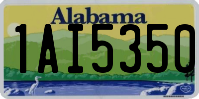 AL license plate 1AI5350