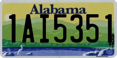 AL license plate 1AI5351