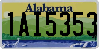 AL license plate 1AI5353