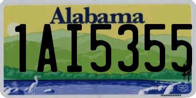 AL license plate 1AI5355