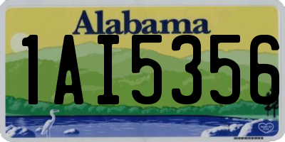 AL license plate 1AI5356