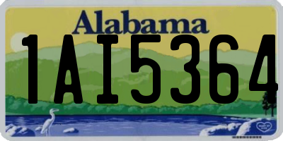 AL license plate 1AI5364