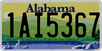 AL license plate 1AI5367