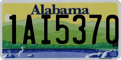AL license plate 1AI5370