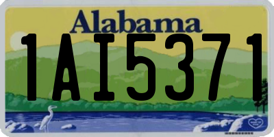 AL license plate 1AI5371