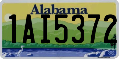 AL license plate 1AI5372
