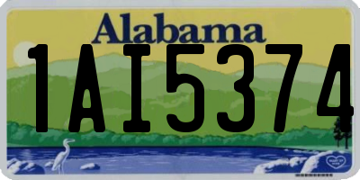 AL license plate 1AI5374