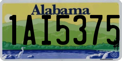 AL license plate 1AI5375