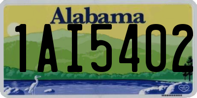 AL license plate 1AI5402