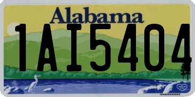 AL license plate 1AI5404