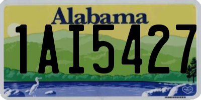AL license plate 1AI5427