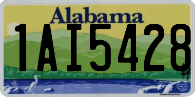 AL license plate 1AI5428