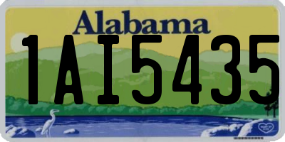 AL license plate 1AI5435