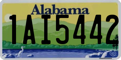AL license plate 1AI5442