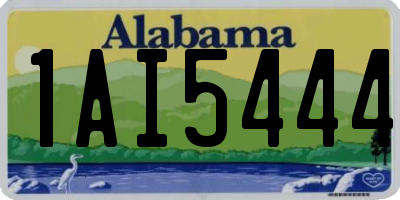 AL license plate 1AI5444
