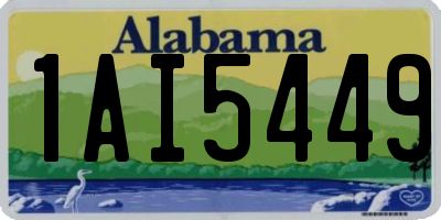 AL license plate 1AI5449