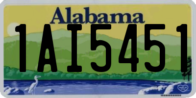 AL license plate 1AI5451