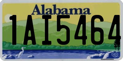 AL license plate 1AI5464