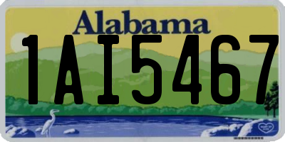 AL license plate 1AI5467