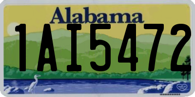 AL license plate 1AI5472