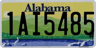 AL license plate 1AI5485