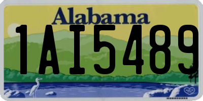 AL license plate 1AI5489