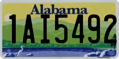 AL license plate 1AI5492