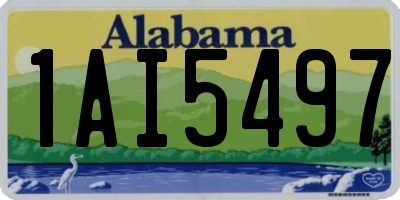 AL license plate 1AI5497