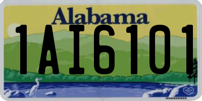AL license plate 1AI6101