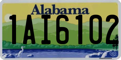 AL license plate 1AI6102