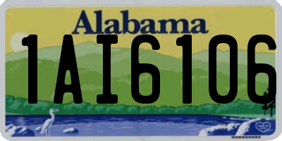 AL license plate 1AI6106