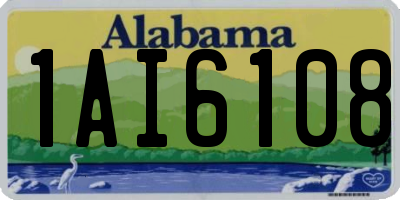 AL license plate 1AI6108