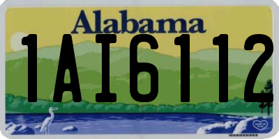 AL license plate 1AI6112