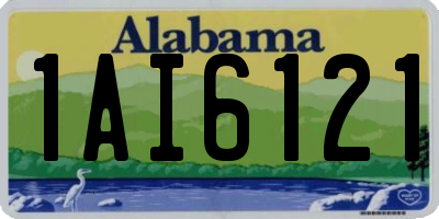 AL license plate 1AI6121