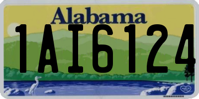 AL license plate 1AI6124