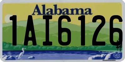 AL license plate 1AI6126