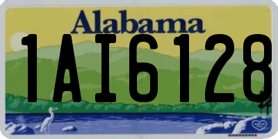 AL license plate 1AI6128