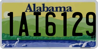 AL license plate 1AI6129