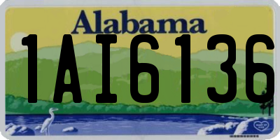 AL license plate 1AI6136