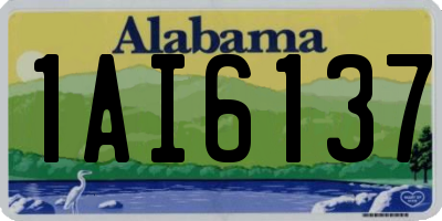 AL license plate 1AI6137