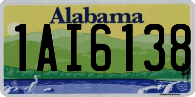 AL license plate 1AI6138