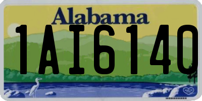 AL license plate 1AI6140