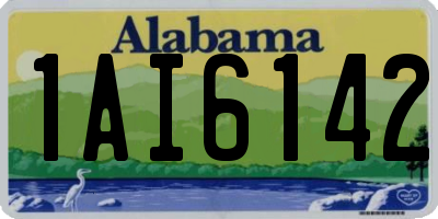 AL license plate 1AI6142