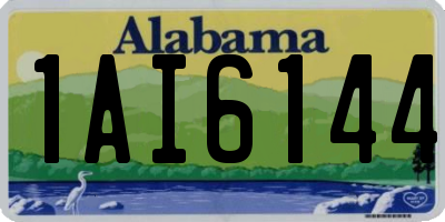 AL license plate 1AI6144