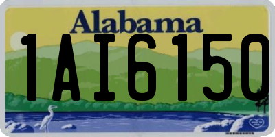 AL license plate 1AI6150